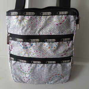 LeSportsac Rhythmic Hearts 3 Zip Crossbody Bag